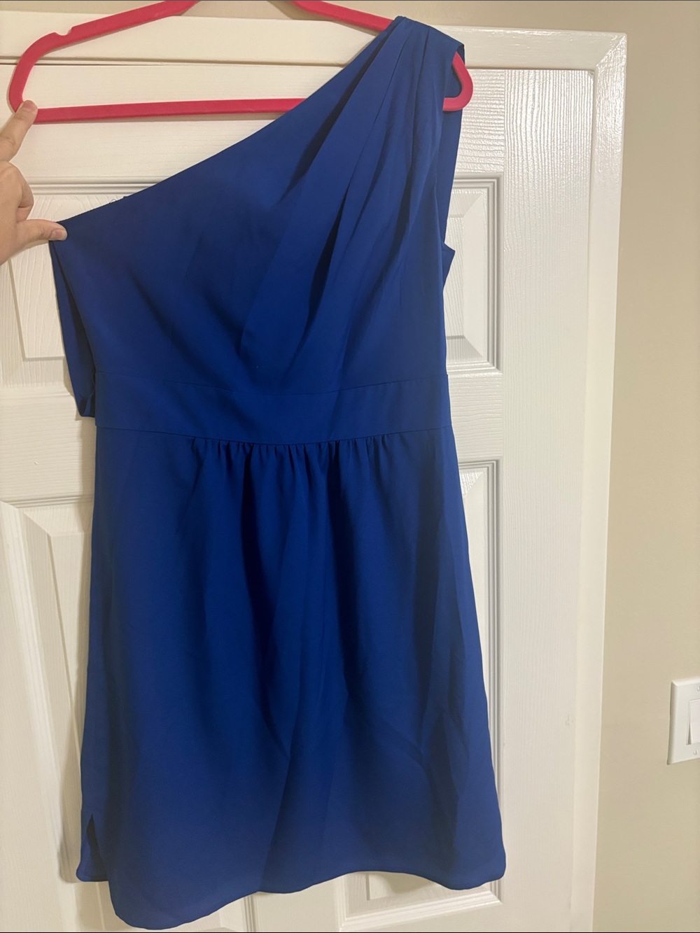 One-Shoulder Royal Blue Dress